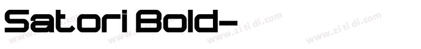 Satori Bold字体转换